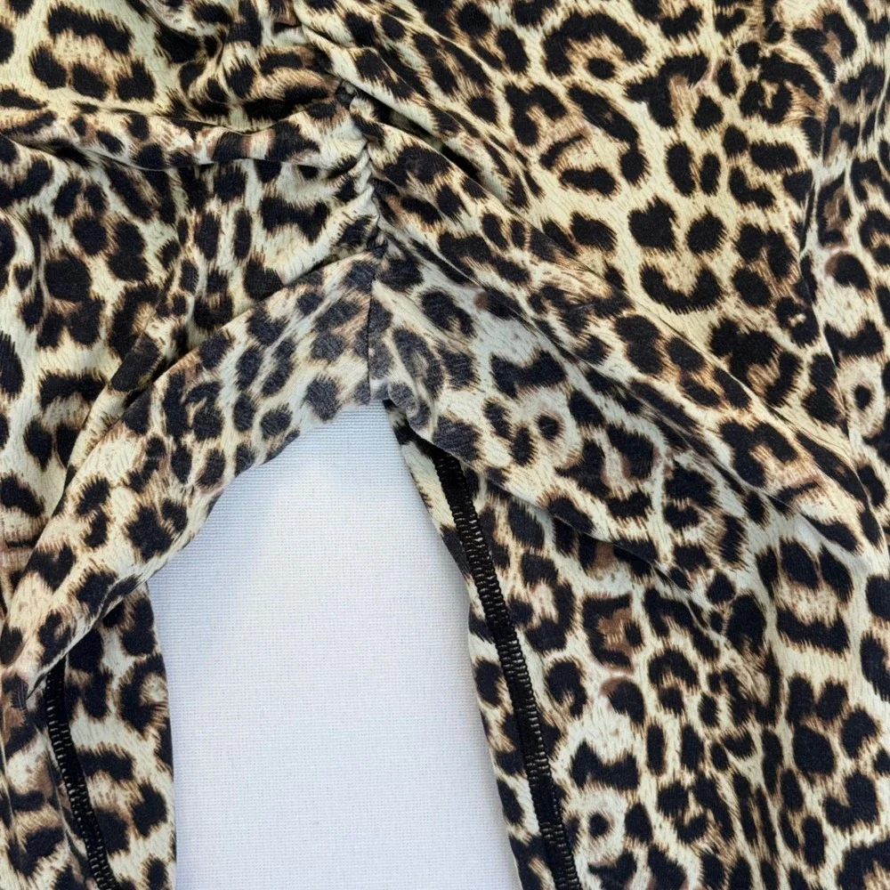 ZYIA Active‎ Leopard Print High Waisted Athletic Leggings Women's Size 6-8